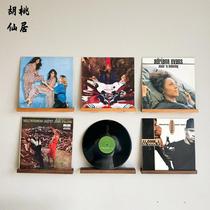 Vinyl record display rack black walnut storage rack solid wood record rack vinyl display rack record storage rack