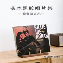 Vinyl record rack display rack LP vinyl cabinet light luxury solid wood brass stainless steel CD rack storage rack desktop display