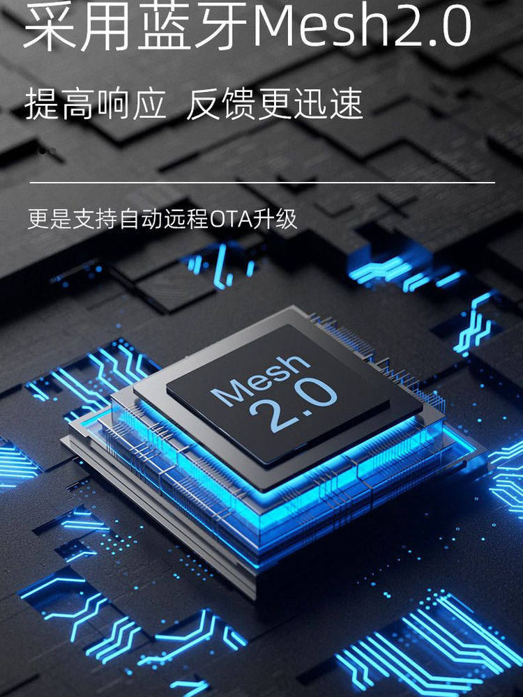 Bluetooth Mesh 2.0 Screen Display Smart Switch Ag Glass 20A High Power Has Been Integrated into Mijia Xiaoai Voice Control