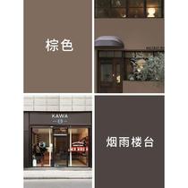 New exterior wall paint outdoor door head latex paint coffee brown rose red medium gray dark gray paint waterproof and sunscreen