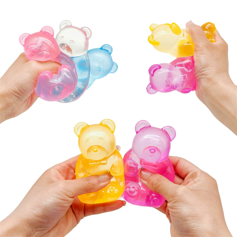 Качественная игрушка, слизь, с медведятами, антистресс