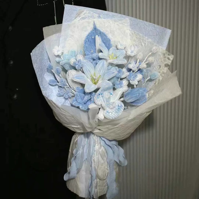 Twisting Stick Bouquet of Roses, Handmade DIY Material Kit, Gift for Best Friend or Girlfriend, Lily Flower Valentine's Day Gift