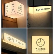 Acrylic light box billboard custom door head sign custom outdoor waterproof double-sided light box womens door head