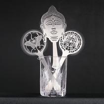 Bar Soul Controller Limited Series Bartender Ice Strainer Cartoon Pattern Painting Design Straine