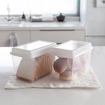 Japan imported toast storage box bread box with lid crisper bread box kitchen flour bucket food basket