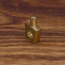 Brass door lock nose Chinese antique copper lock accessories Copper screw door cabinet lock nose Ming and Qing copper accessories