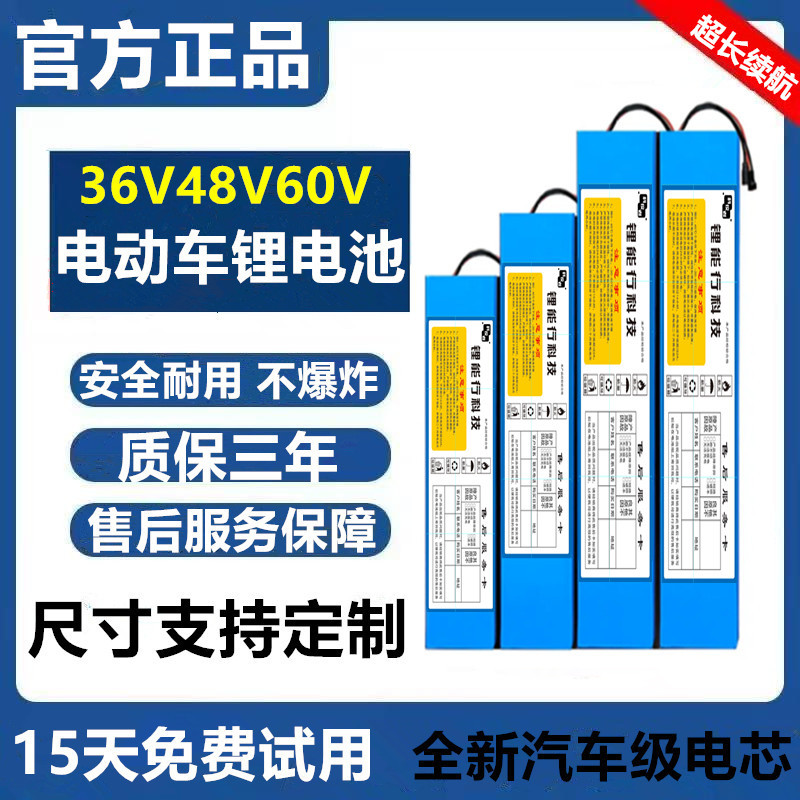 48V Electric Bicycle Lithium Battery 36V 12Ah Foldable Scooter 48V 15/20A Scooter 60V Universal Battery