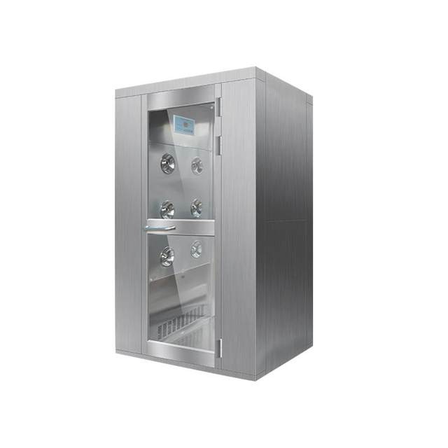 Hubei stainless steel air shower room passage dust-free workshop intelligent air shower room multi-person pass electronic factory air shower room