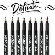 Hand Lettering Pens Calligraphy Brush Pen Pigment Liner Mi