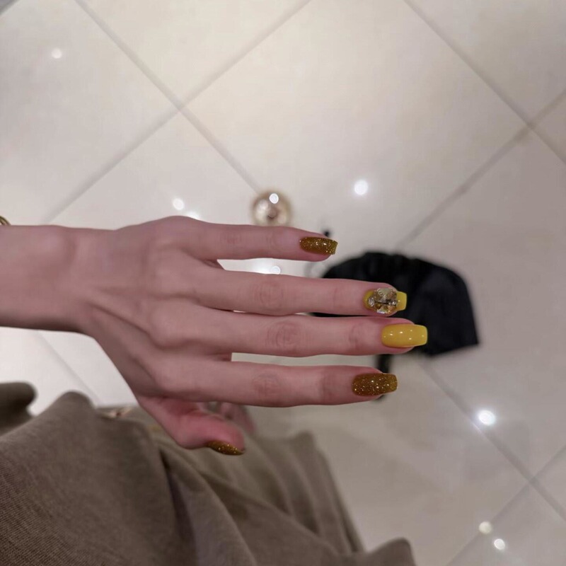 【Fortune Gold】2026 Rainbow Candy Diamond Atmosphere Nail Stickers High-End Yellow Series Versatile 【Fortune Gold】2026 Rainbow Candy Diamond Atmosphere Nail Stickers High-End Yellow Series Versatile