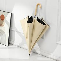 Umbrella long handle sun umbrella sun protection UV straight pole vinyl parasol student custom advertising umbrella printed logo