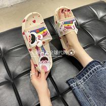 Japan ZGP cartoon ladies slippers cute home and outdoor wear new indoor home non-slip thickened summer slippers