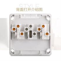 The surface-mounted switch socket has three controls on one opening and one on the middle panel. The light power supply has one opening and three controls.