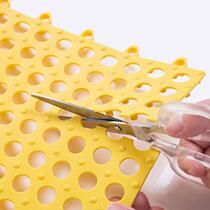 Kitchen sink bottom protective pad drain pad drain grid plate water barrier debris filter wear pad can be spliced