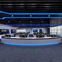 Customized modern paint monitoring console command center console dispatching console multimedia control workbench