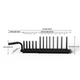Gym Barbell Plate Movable Storage Rack, Universal for Large and Small Holes, Home Weightlifting Plate Holder