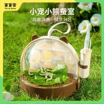 Xiaoxiao Home Silkworm Bear Silkworm Room Spring Silkworm Set Silkworm Baby Room Student Silkworm Raising Observation Room Silkworm Baby Breeding Box