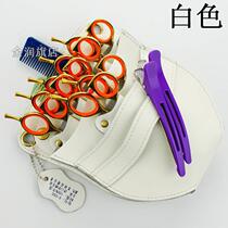 Hair stylist scissor bag waist bag genuine leather hair salon tool bag multi-functional scissors shoulder bag hair salon bag leather