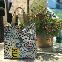 Canvas lunch box bag fashionable lunch bag office worker tote bag lunch pocket cute mommy lunch box tote bag Japanese style