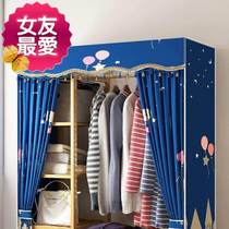 Multi-layer storage bedroom household storage rack hat rack bamboo A subassembly locker floor-standing wardrobe simple living room