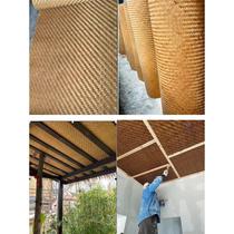 Decoration ceiling bamboo mat construction site bamboo mat decoration hollow bamboo mat farmhouse B&B hotel carbonized bamboo mat custom-made