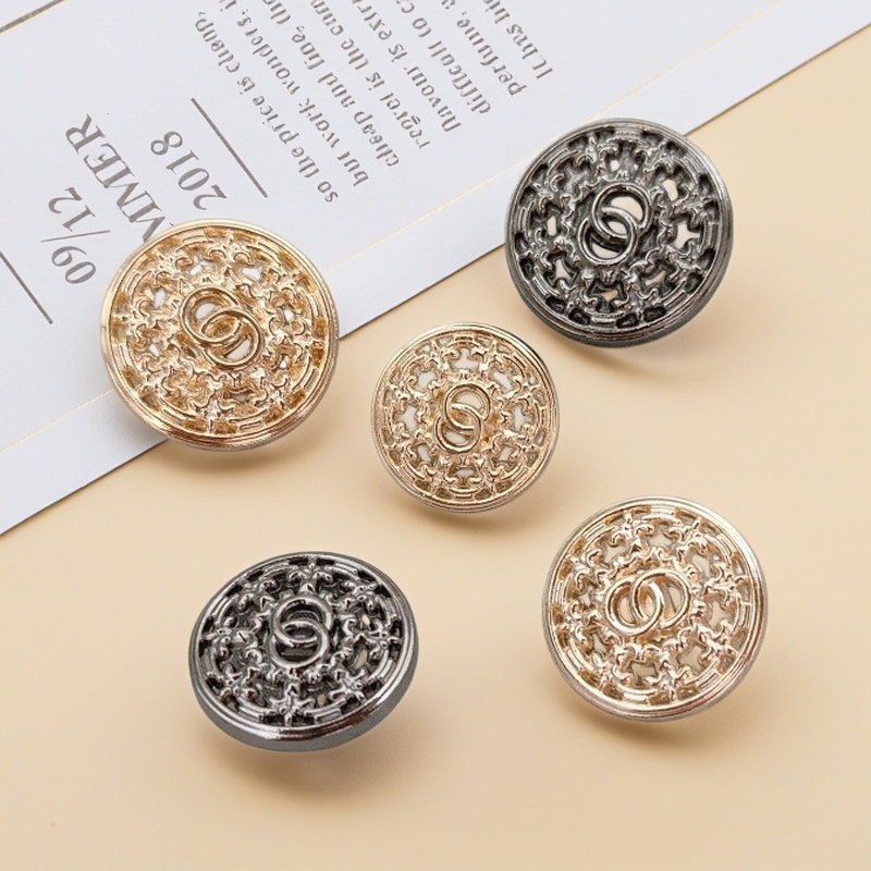 Metal Versatile Buttons, Vintage Tweed Jackets, Wool Coats, Sweaters, Trench Coats, Suits, Hollow-Out Pattern Accessories Metal Versatile Buttons, Vintage Tweed Jackets, Wool Coats, Sweaters, Trench Coats, Suits, Hollow-Out Pattern Accessories