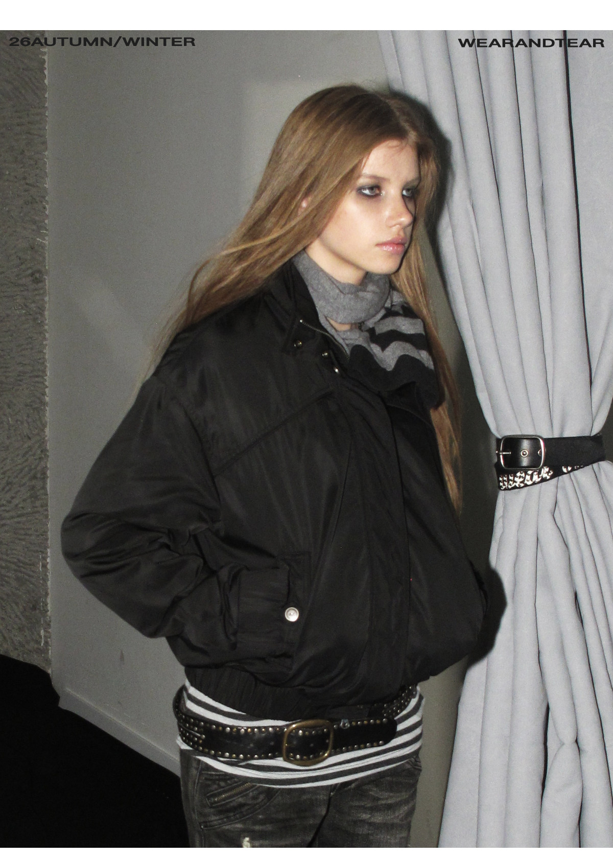wear And tear Stand-Collar Fleece-Lined Nylon Jacket