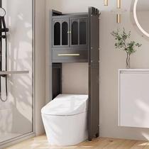 Bathroom smart toilet above storage rack floor-standing multi-functional storage cabinet toilet bathroom shelf storage cabinet
