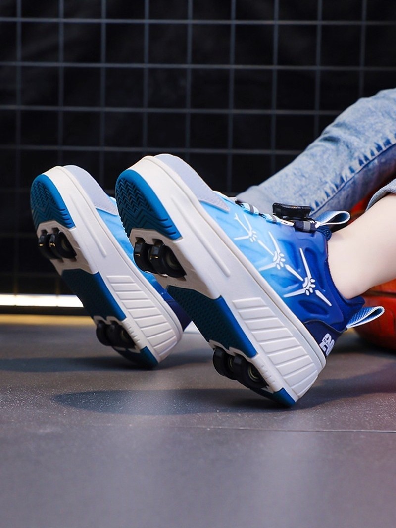 Boys' Roller Shoes with Four Wheels, Retractable, Winter 2026 New Model, Children's Sports Skates, Invisible Roller Shoes, Kids' Shoes