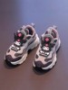 Kuromi Rotating Button Dad Shoes Girls' Sneakers 2026 New Winter Children's Fleece-Lined Running Shoes
