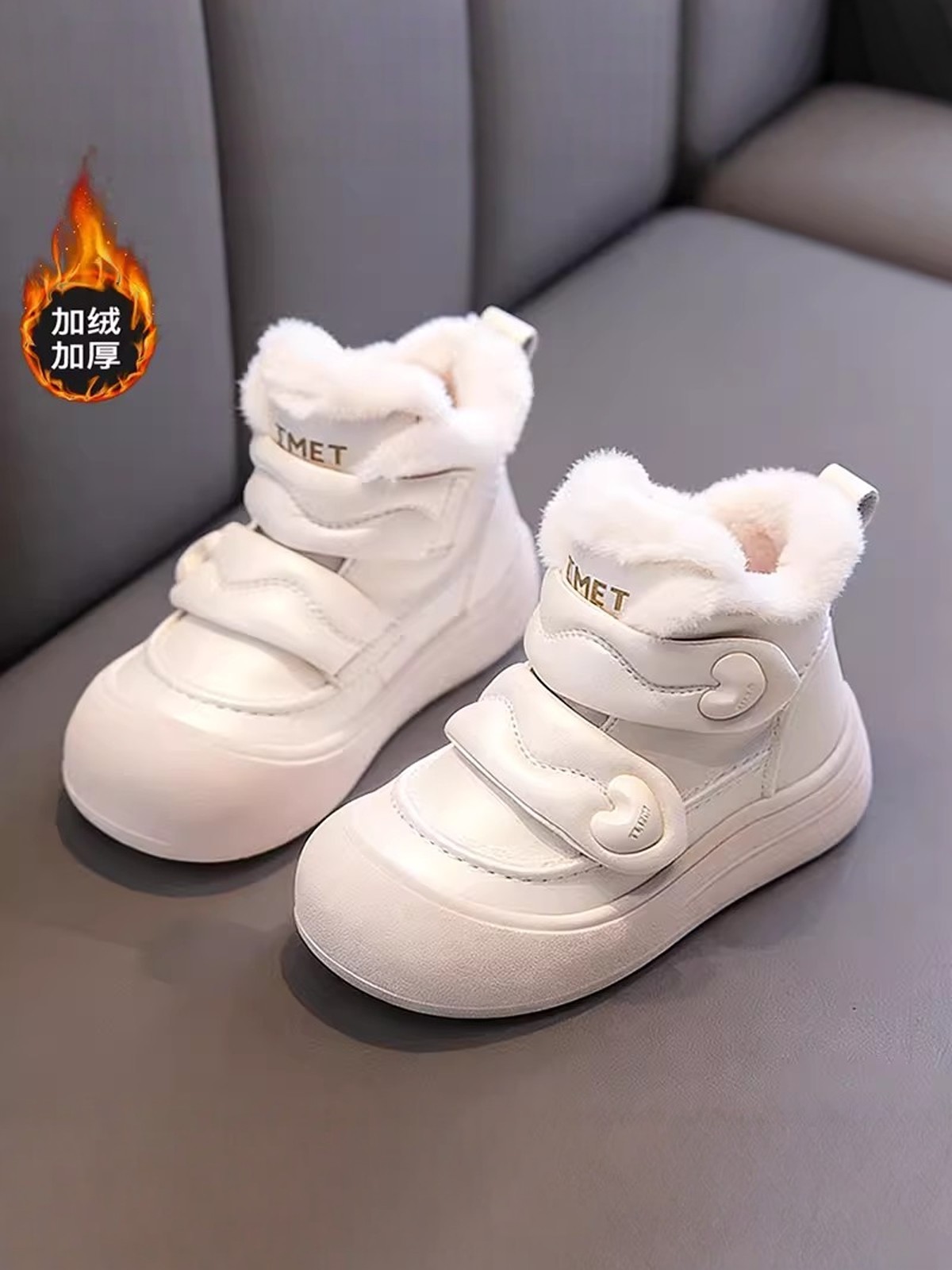 Girls' Snow Boots 2025 New Winter Thickened Warm Children's Princess Cotton Shoes Girls' Short Plush-Lined Large Cotton Boots
