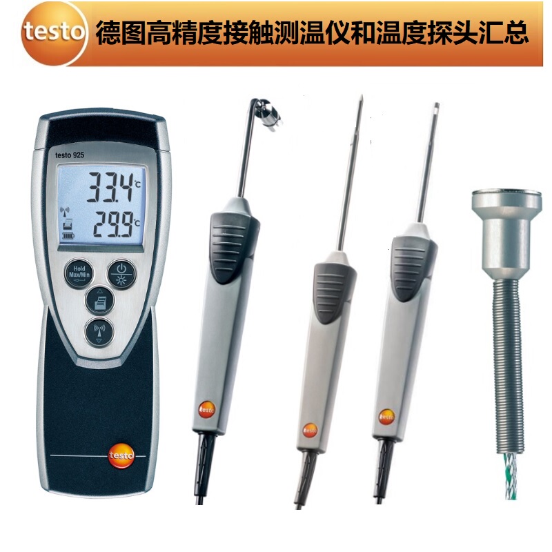 Testo922/925/110/735 Precision High-Precision Thermometer and Temperature Thermocouple Probe