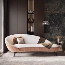 Modern simple light luxury bedroom chaise lounge matte velvet living room small apartment sofa leisure lazy lounge chair