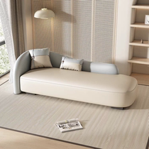 Nordic living room leather art sofa small apartment modern simple bedroom imperial concubine couch lazy leisure internet celebrity sofa lounge chair