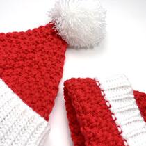 Childrens Christmas Decorative Plush Hat Gift Gift Adult Santa Claus Red Knitted Beanie Hat