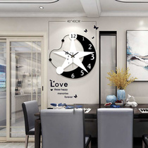 Cartoon creative wall clock fashion simple wooden clock childrens room decoration electronic quartz clock cross-border hot sale