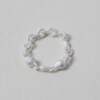 OLIOEACETO sterling silver particle ring