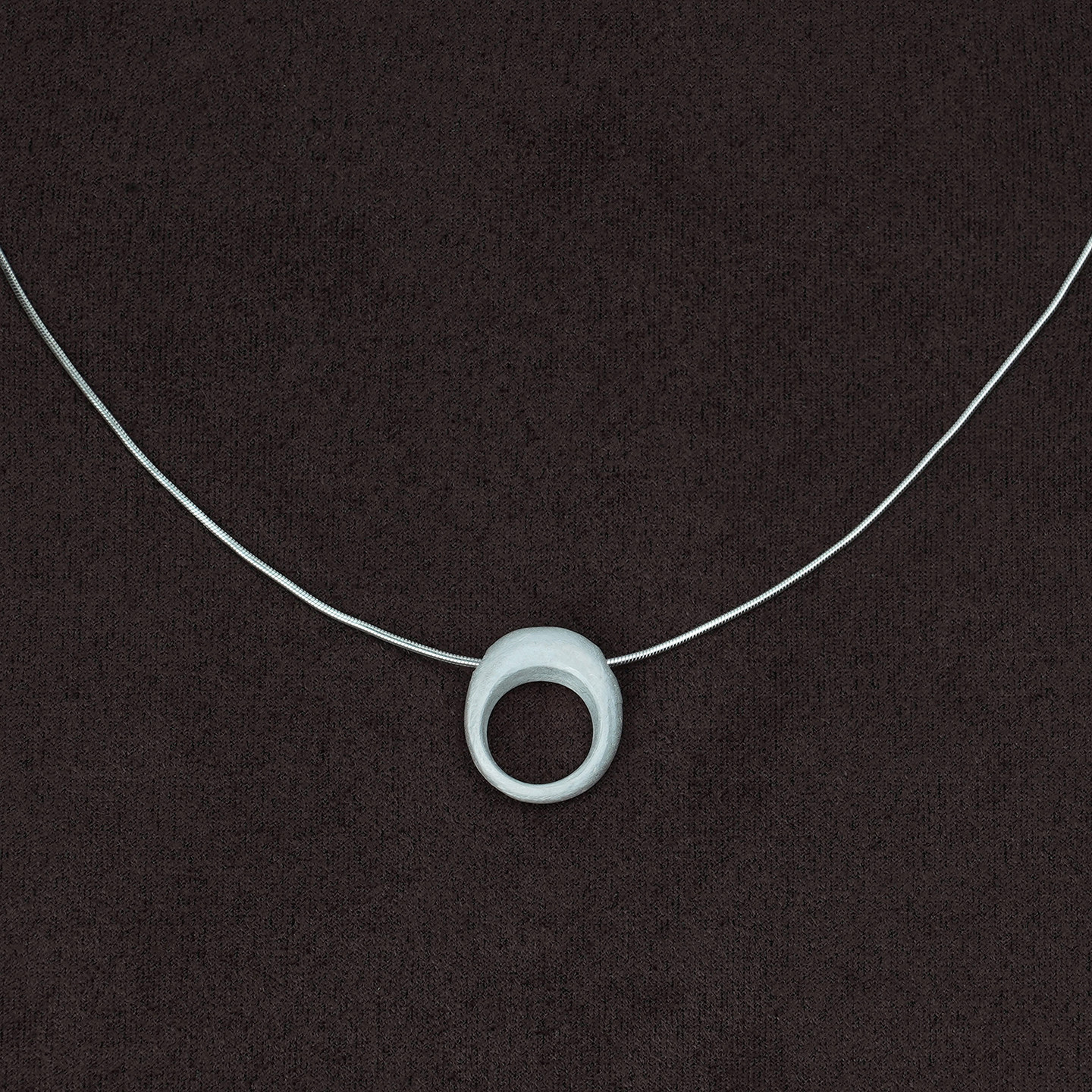 OLIOEACETO sterling silver aquamarine necklace