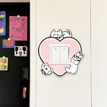 Xiaotu switch creative home wall advanced transformation concealing artifact decorative socket waterproof protective cover moisture-proof