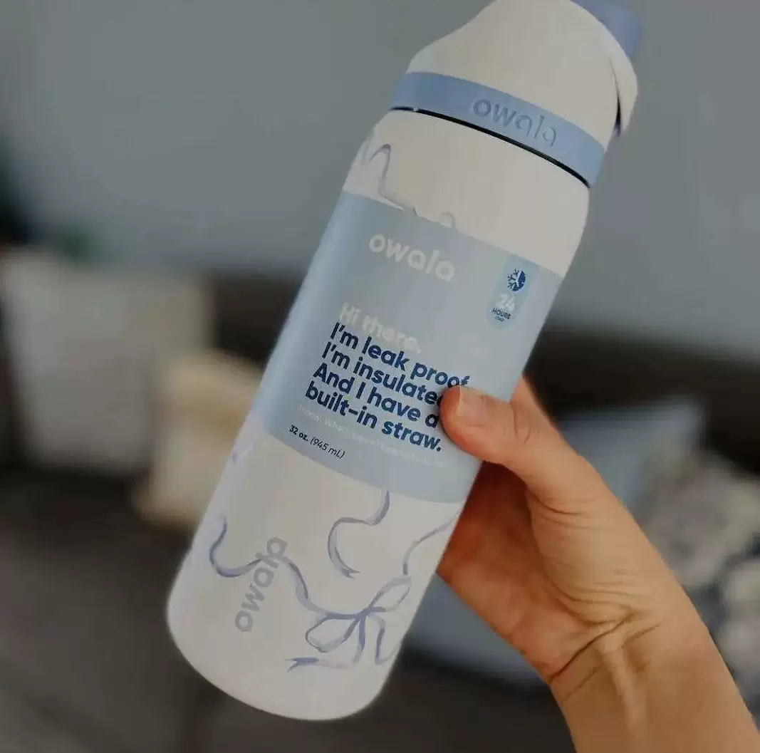 Овала Кити лимитированная версия изолированная кружка FreeSip двойной напиток спортивная кружка для воды с большой емкостью соломинка портативная кружка