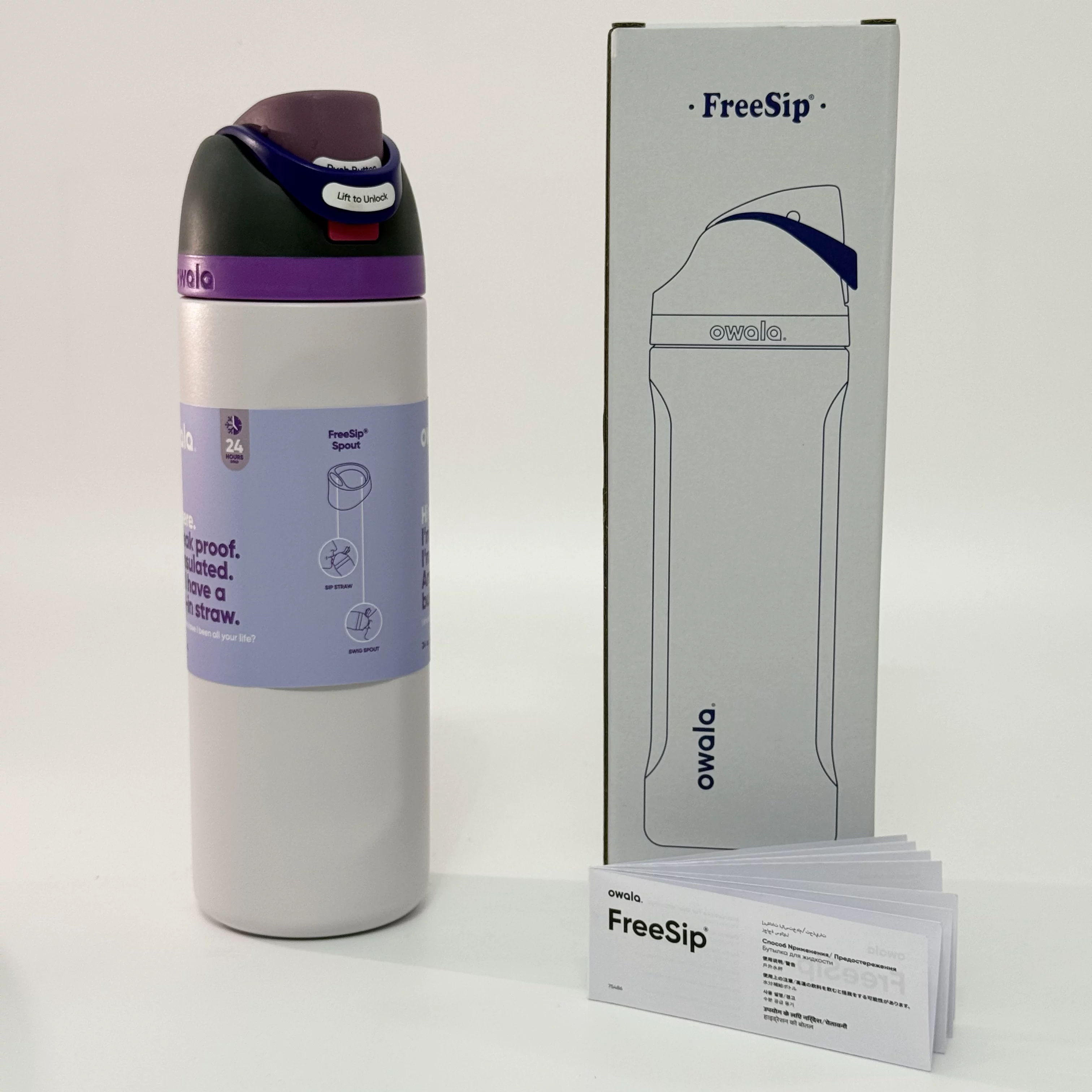 Овала Кити лимитированная версия изолированная кружка FreeSip двойной напиток спортивная кружка для воды с большой емкостью соломинка портативная кружка