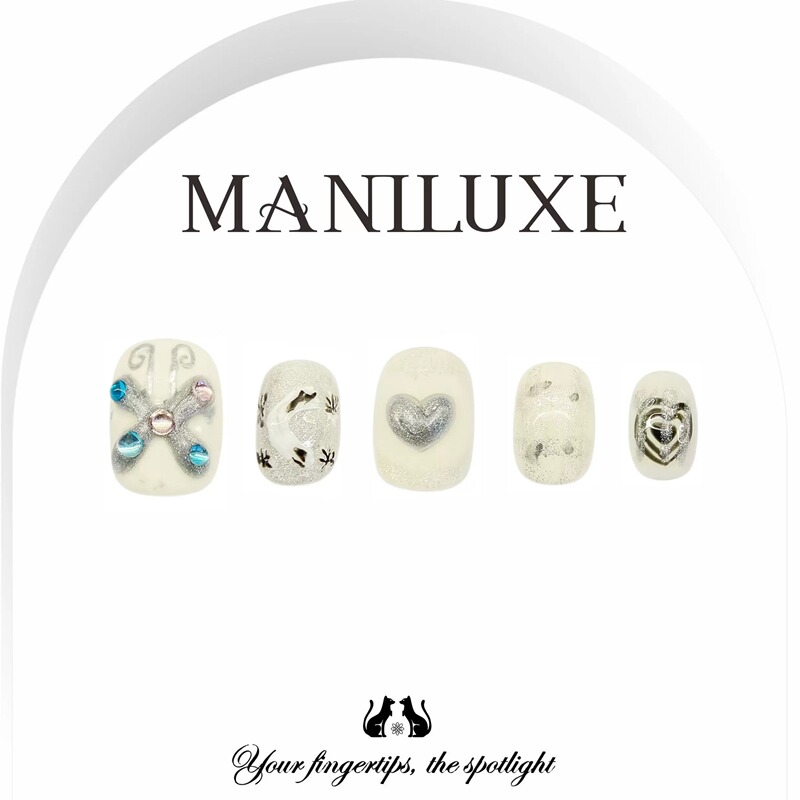 Maniluxe【Daydream】Original Niche ins Style Personalized Hand-Painted Sweet and Cool High-End Handmade Wearable Nails