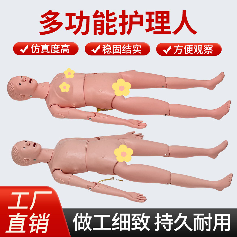 养老院护理人体模型护理训练模拟人组合式多功能穿刺输液男女导尿