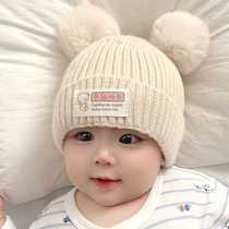 A drop-shipping baby hat for men and women in autumn and winter Korean baby woolen warm ear protection knitted hat for newborns