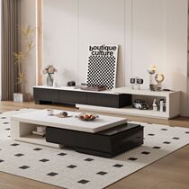 Black and white household coffee table 2024 new model light luxury and high-end