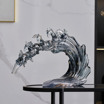 Horse Figurine for Immediate Success, Living Room Tv Cabinet, Wine Cabinet, Home Decoration, Office Desktop Ornament, Light Luxury