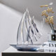 Smooth Sailing Sailboat Ornament, Office Desktop, High-End Feel, Tv Cabinet, Wine Cabinet Decoration, Light Luxury, High-End Living Room