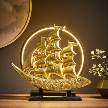 Smooth Sailing Sailboat Ornament, Light Luxury High-End Living Room Tv Cabinet, Wine Cabinet, Office Decoration, 2026 New Model