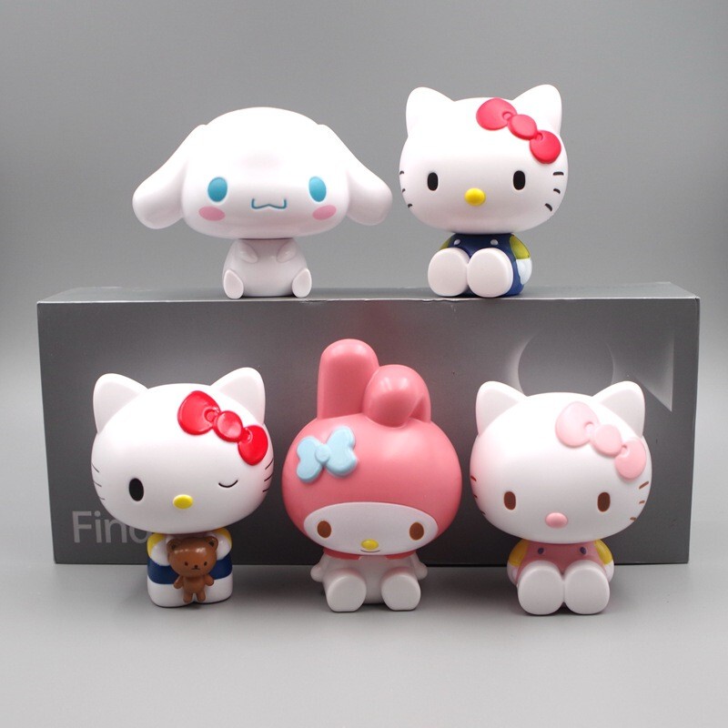 Cute Cartoon Kt Cat, Puppy, Strawberry Bear, Internet-Famous Dessert Table Cake Decoration Figurines, Princess Girl Birthday Doll Cute Cartoon Kt Cat, Puppy, Strawberry Bear, Internet-Famous Dessert Table Cake Decoration Figurines, Princess Girl Birthday Doll