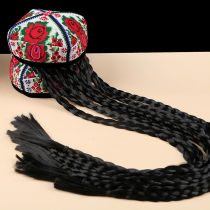 Xinjiang dance flower hat Uyghur lady high-end cross stitch Dilireba same style performance with braid headdress